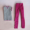 Man Barbie-Puppe Gray Fuchsia beiläufige Klage