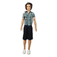 Man Barbie-Puppe Grün Shirt Bequem Kostüm