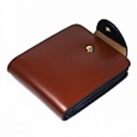 Man Fashion Purse Farbe Genuine leathe und Pu Mixed Wallet