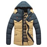 Man Kapuzenpullover Stitching Coat