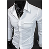Man Langarm-Baumwoll-Shirts