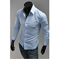 Man Langarm-Baumwoll-Shirts