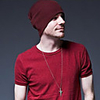 Man Neon Farbe Strickmütze Beanies