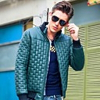 Man Stehkragen Lässig Slim Fit Coat