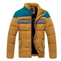 Man Stehkragen-Stitching Coat