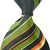 Man Trendy Kontrast Farbe Gewebte Krawatte