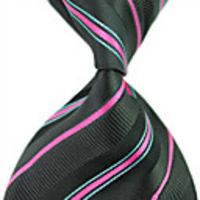 Man Trendy Stilvolle Oblique Stripes Gewebte Krawatte Krawatte