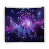 Mandala böhmischen Wandteppich Kunst Dekor Decke Vorhang hängen zu Hause Schlafzimmer Wohnzimmer Wohnheim Dekoration Boho Hippie indischen Traumfänger psychedelischen Himmel Lightinthebox