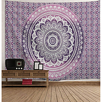 Mandala Bohemian Wandteppich Kunst Dekor Decke Vorhang hängen zu Hause Schlafzimmer Wohnzimmer Wohnheim Dekoration Boho Hippie psychedelische Blumenblume Lotus Indianer Lightinthebox