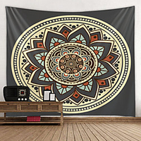 Mandala Bohemian Wandteppich Kunst Dekor Decke Vorhang hängen zu Hause Schlafzimmer Wohnzimmer Wohnheim Dekoration Boho Hippie psychedelische Blumenblume Lotus Indianer Lightinthebox