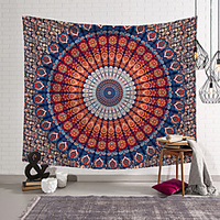 Mandala Bohemian Wandteppich Kunst Dekor Decke Vorhang hängen zu Hause Schlafzimmer Wohnzimmer Wohnheim Dekoration Boho Hippie psychedelische Blumenblume Lotus Indianer Lightinthebox