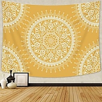 Mandala Bohemian Wandteppich Kunst Dekor Decke Vorhang hängen zu Hause Schlafzimmer Wohnzimmer Wohnheim Dekoration Boho Hippie psychedelische Blumenblume Lotus Indianer Lightinthebox