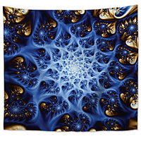 Mandala Bohemian Wandteppich Kunst Dekor Decke Vorhang Picknick Tischdecke hängen zu Hause Schlafzimmer Wohnzimmer Wohnheim Dekoration Boho Hippie Polyester psychedelischen Himmel Lightinthebox