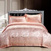 Mankedun Meer von Blumen Kleine Silk Floss 4 Stück Set Bettwäsche