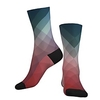 Mannschaftssocken Kompressionssocken Wadensocken Sportsocken Radsocken Damen Herren Fahhrad / Radsport Leicht Atmungsaktiv Anatomisches Design 1 Paar Bedruckt Baumwolle Rot S M L / Dehnbar Lightinthebox
