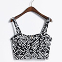 Mler Geometrische Printing Short Vest Lingerie