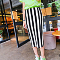 Mler schwarze vertikale Streifen Slim-Rock