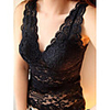 Mler V-Ausschnitt Lace Sexy Lingerie Thin (Schwarz)