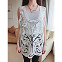 Mler Vest 2Stk Hohl Lose Mock (weiß)