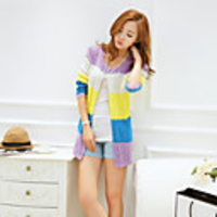 Mlgs Fashion Schöne Nahtfarbe Strickjacke (Purple)