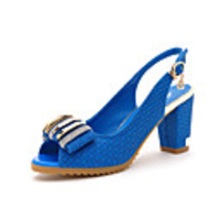 MLKL Diamant geprägtes Leder hochhackigen Sandalen Fischkopf Frauenseite mit 151-3L