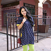 MM Fisch Frauen Koreanisch Cartoon Print Lässige Large-T-Shirt (6 Marine-Blau)