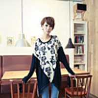 MMS Bat Langarm-Shirt Unregelmäßige