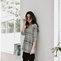 MMS Blume gedruckt Lace Chiffon-Hemd