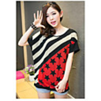 MMS Lose Schlank Printed Kurzarm T-Shirt