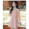 MMS Süße Perspektive Chiffon Ärmelkleid (Pink)