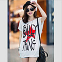 MMS Stern Printed Fashion losen T-Shirt (weiß)