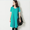 MMS Stitching lose Kurzarm-Kleid