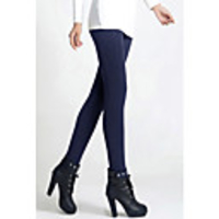 MMX Thick High Waist Seamless Stirrup Pants (Marine-Blau)