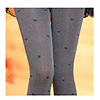 MMX Warm Cat Pattern Velvet Stirrup die Hosen (Grau)