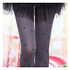 MMX Warm Heart Pattern Velvet Stirrup die Hosen (Grau)