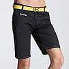 MNR Herren Classic Lässige England-Art-Shorts (Schwarz)