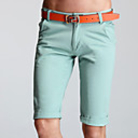 MNR Herren Classic Schlank Fashion Casual Shorts (Light Blue)