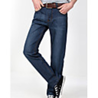 MNR-Mann-Art-dünne beiläufige gerade Jeans (Blau)