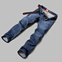 MNR Men Casual Gerade Business-Jeans (blau)