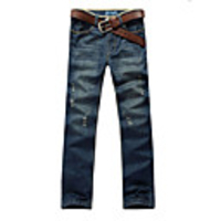 MNR Men Casual Worn Out Fashion Jeans (blau)