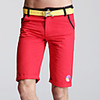 MNR Männer bunte Baumwolle Lässige Shorts (Red)