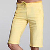 MNR Männer Frische Lässige Thin Linum Fashion Shorts (Gelb)