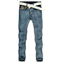 MNR Männer nehmen Elasitc beiläufige gerade Jeans (Blau)