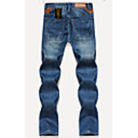 MNR Männer nehmen klassischen geraden Bleistift-Jeans (blau)