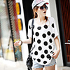 Modal Bedruckte T-Shirt Fhonier Damen Kurzarm 235