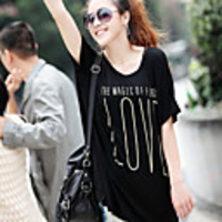 Modal Bedruckte T-Shirt Fhonier Damen Kurzarm 263