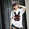 Modal Bedruckte T-Shirt Fhonier Damen Kurzarm 270