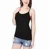 modal gepolstertes Unterhemd für Damen in Übergröße mit verstellbaren BH-Cami-verstellbaren Trägern einfarbige Yoga-Tanktops s-5xl,  6xl (schwarz,  xxxl (Brust: 40-43, 5 ) Lightinthebox