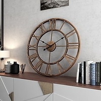 Mode / moderne zeitgenössische Kunststoff Metall runde Weihnachten / klassisches Thema / Urlaub Innen- / Außenbatterie Dekoration Wanduhr analoge Spezifikation Nr. 50cm 50cm Lightinthebox