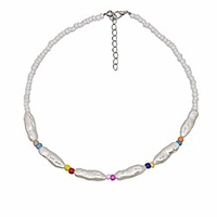 Mode 1920er Jahre Perle Chocker Kunstperlen Perlen Halskette für Frauen Mädchen,  Mode Nachahmung Vintage Modeschmuck (Mode Perle Chocker 4-Farbe) Lightinthebox